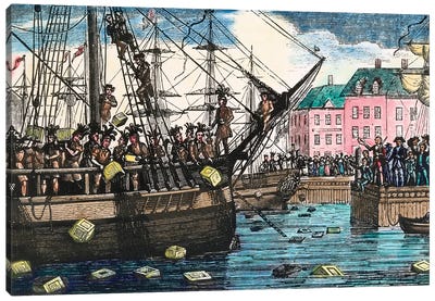 Boston Tea Party, 1773 Canvas Art Print