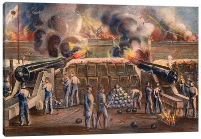Civil War: Fort Sumter Canvas Art Print - Military Art