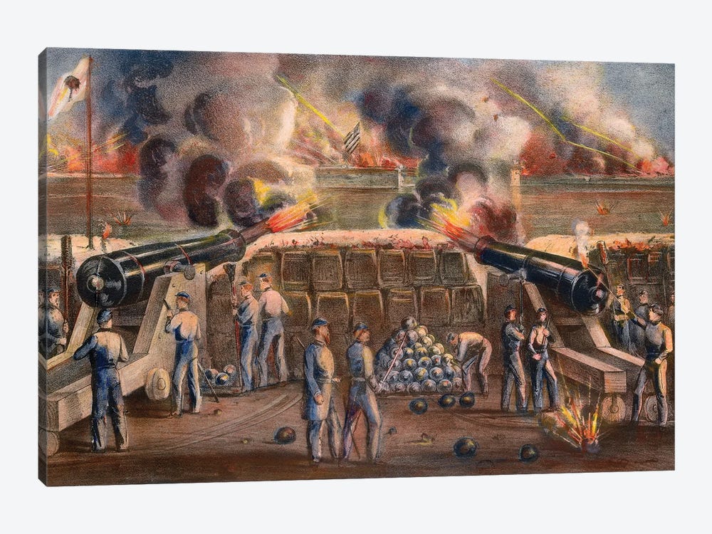 Civil War: Fort Sumter by Granger 1-piece Canvas Art Print
