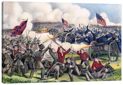 Civil War: Gettysburg, 1863 Canvas Art Print - Military Art