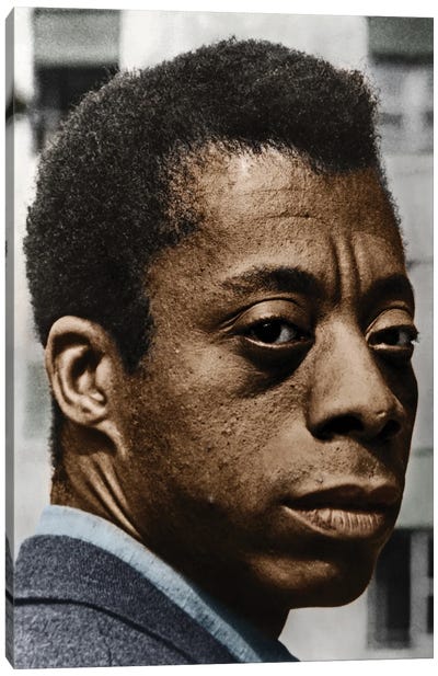 James Baldwin Canvas Art Print - Author & Journalist Art