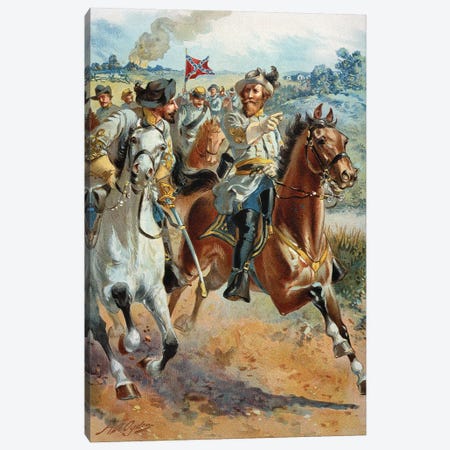 Jeb Stuart's Cavalry, 1862 Canvas Print #GER435} by Granger Canvas Print