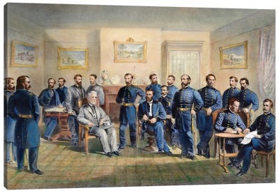 Lee'S Surrender, 1865 Canvas Art Print