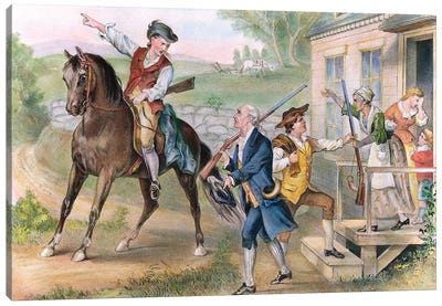 Minutemen, 1776 Canvas Art Print