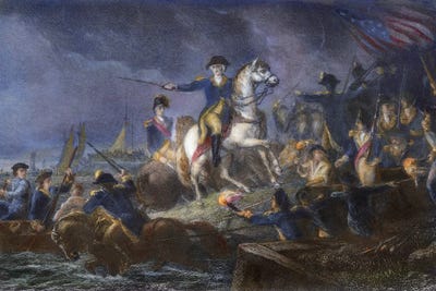 New York: Retreat, 1776 by Granger framed canvas print