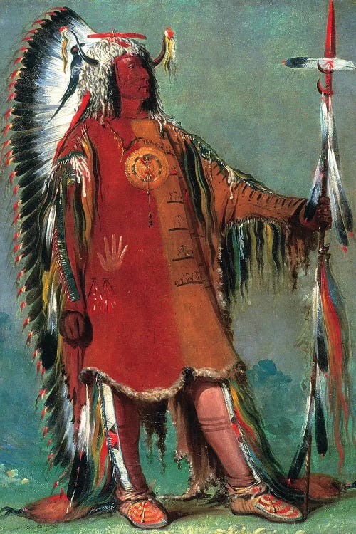 Catlin: Mandan Chief, 1832