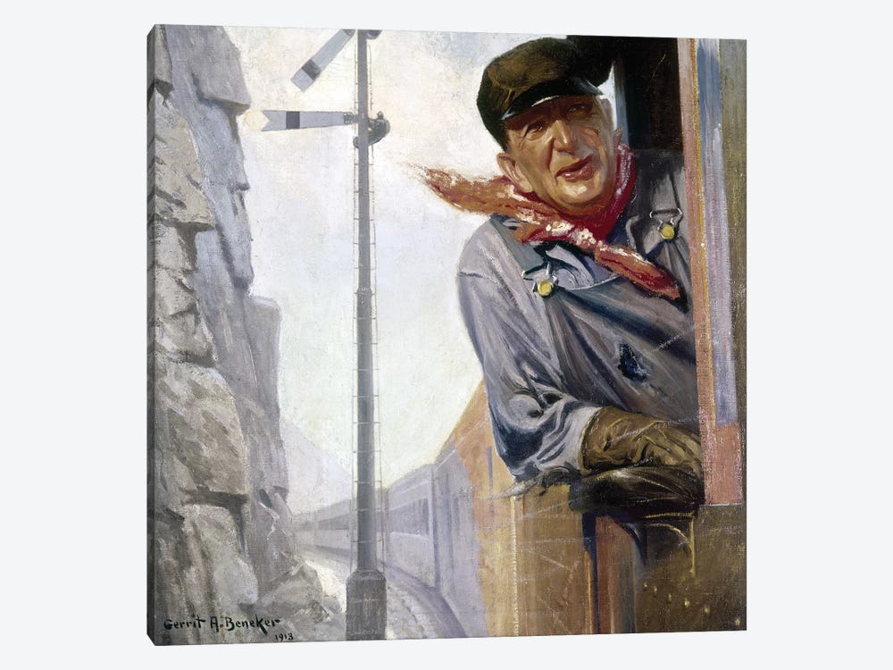 Beneker: The Engineer, 1913 by Gerrit Albertus Beneker 1-piece Canvas Print