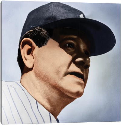 Babe Ruth (1895-1948) Canvas Art Print - Baseball Art