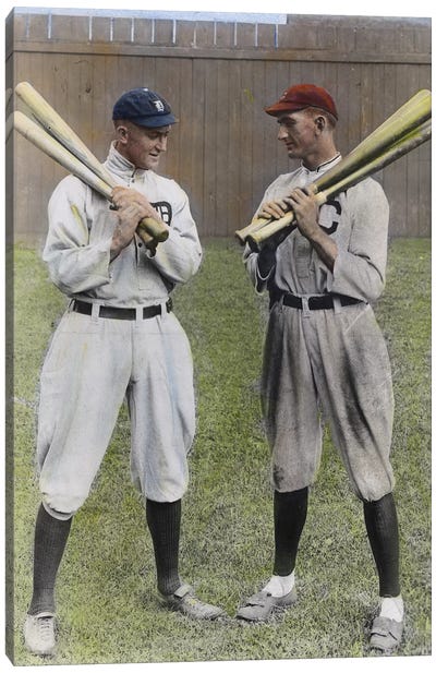 Cobb & Jackson, 1913 Canvas Art Print - Baseball Art