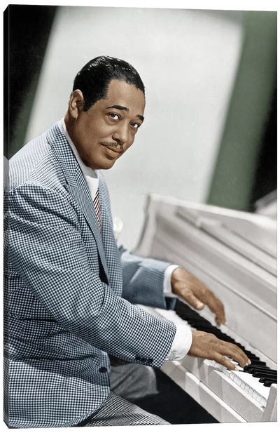 Duke Ellington (1899-1974) Canvas Art Print - Jazz Art