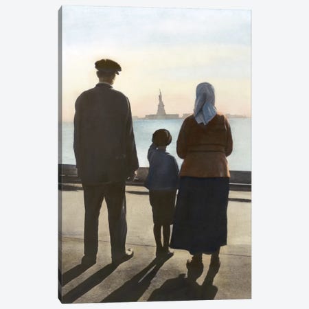 Immigrants: Ellis Island Canvas Print #GER55} by Granger Canvas Print