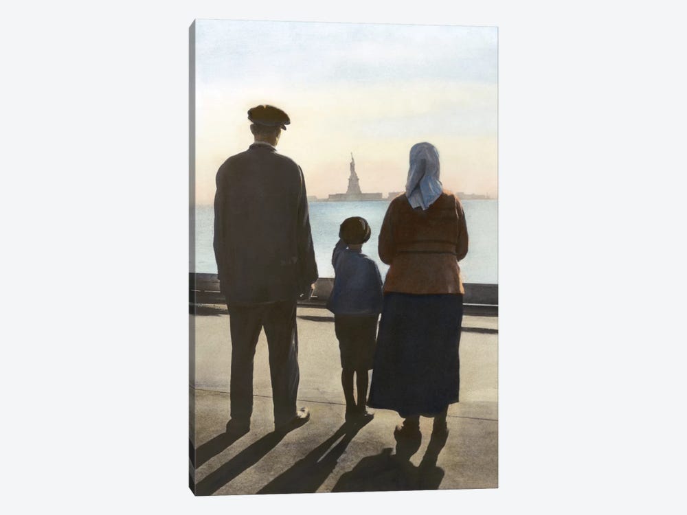 Immigrants: Ellis Island by Granger 1-piece Canvas Art Print