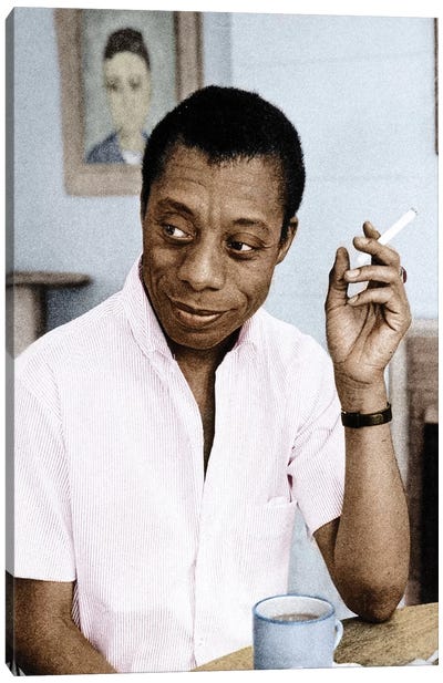 James Baldwin (1924-1987) Canvas Art Print - James Baldwin