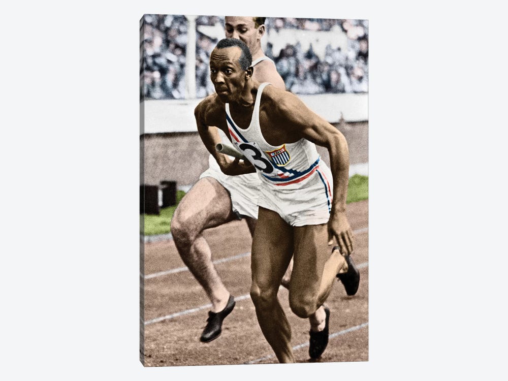 Jesse Owens (1913-1980) by Granger 1-piece Canvas Art Print