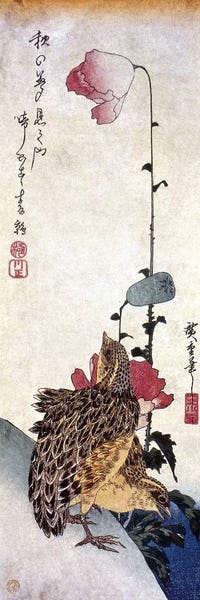 The Granger Collection: Hiroshige: Poppies by Ando Hiroshige