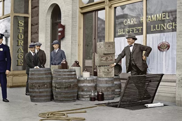 The Granger Collection: Liquor Raid, 1923 by Granger