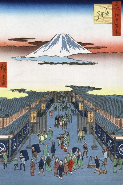 Ukiyo-e: Hiroshige: Street, 1856 by Ando Hiroshige