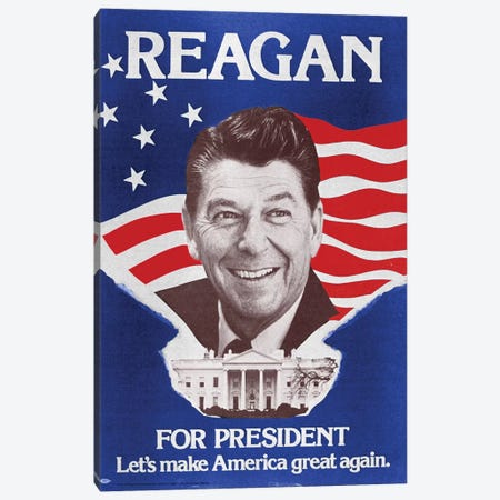 Ronald Reagan (1911-2004) Canvas Print #GER70} by Granger Canvas Art
