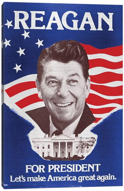 Ronald Reagan (1911-2004) Canvas Art Print - Ronald Reagan