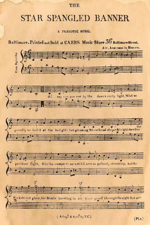 Star Spangled Banner, 1814
