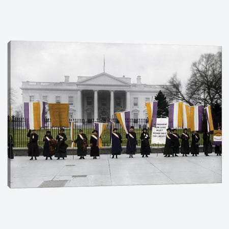White House: Suffragettes Canvas Print #GER77} by Granger Canvas Print