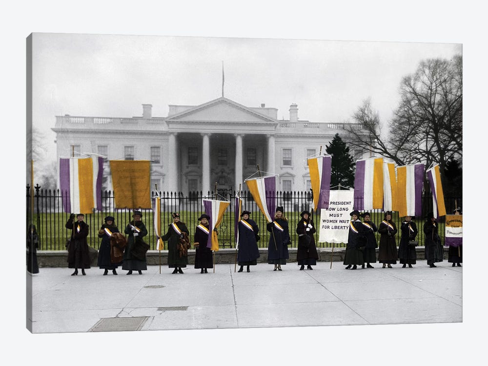 White House: Suffragettes by Granger 1-piece Canvas Art Print