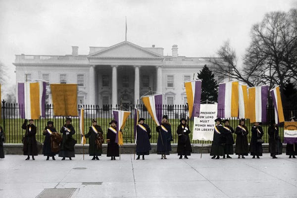 The Granger Collection: White House: Suffragettes by Granger