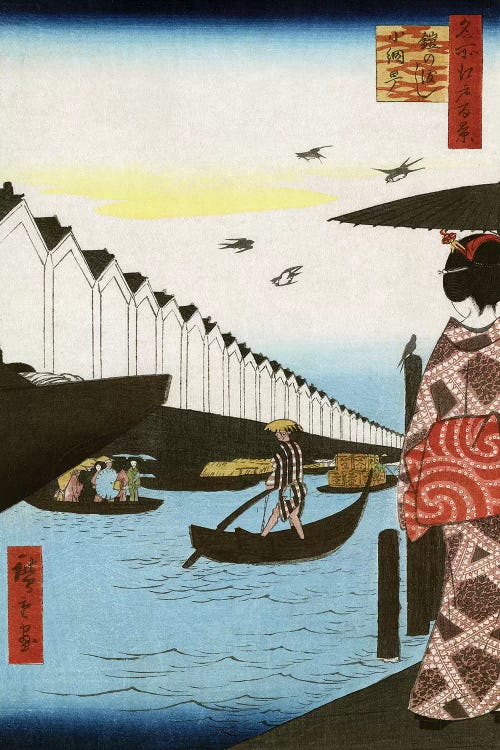 Hiroshige: Waterfront, 1857