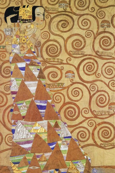 Klimt: Expectation by Gustav Klimt framed wall art