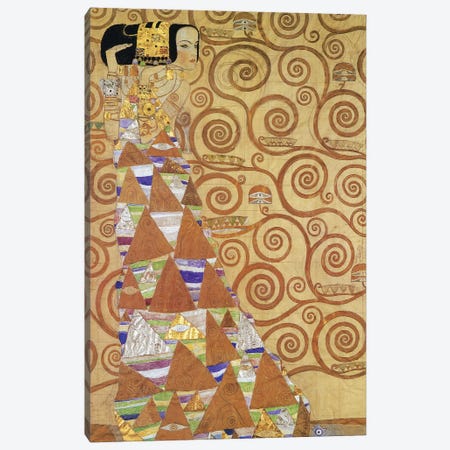 Klimt: Expectation Canvas Print #GER80} by Gustav Klimt Art Print