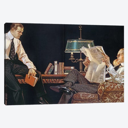 Arrow Shirt Collar Ad, 1914 Canvas Print #GER89} by J.C. Leyendecker Canvas Art Print