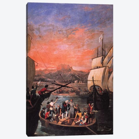 Columbus: Departure, 1492 Canvas Print #GER8} by Antonio Cabral Bejarano Canvas Artwork