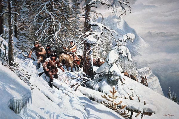 The Granger Collection: Clymer: Lewis And Clark by John F. Clymer