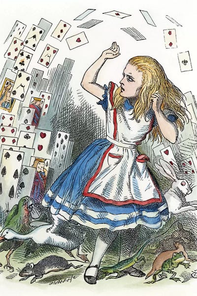 Fictional Characters: Alice In Wonderland, 1865 by John Tenniel