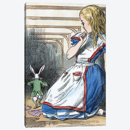Alice In Wonderland, 1865 Canvas Print #GER95} by John Tenniel Canvas Print