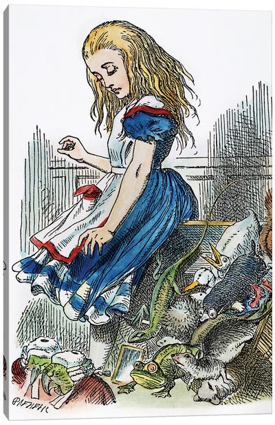 Carroll: Alice, 1865 Canvas Art Print - Animated & Comic Strip Character Art