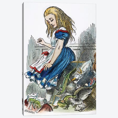 Carroll: Alice, 1865 Canvas Print #GER96} by John Tenniel Art Print