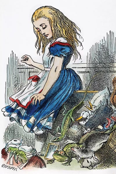 Fictional Characters: Carroll: Alice, 1865 by John Tenniel