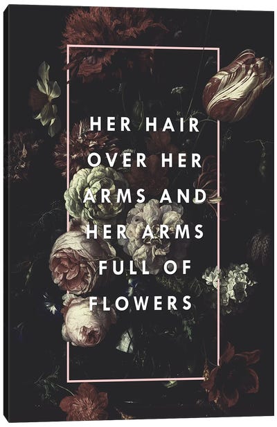Arms Full Of Flowers Canvas Art Print - Galaxy Eyes