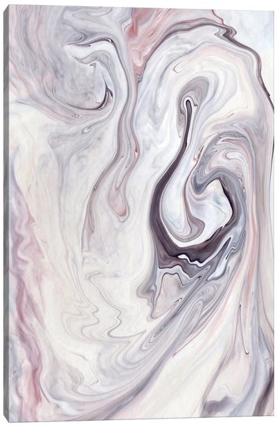 Falesia I Canvas Art Print - Gray & Pink Art