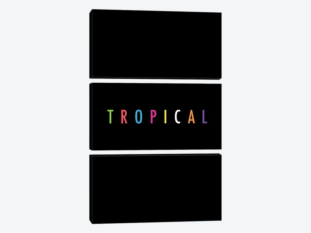 Tropical XVII: Print by Galaxy Eyes 3-piece Canvas Art