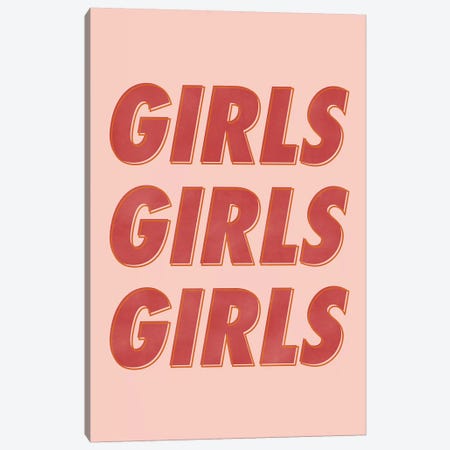 Girls! In Red Canvas Print #GES121} by Galaxy Eyes Canvas Print