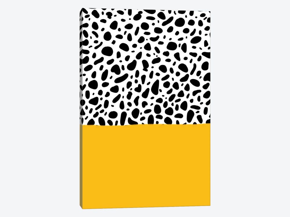 Dalmatian - Yellow by Galaxy Eyes 1-piece Canvas Print