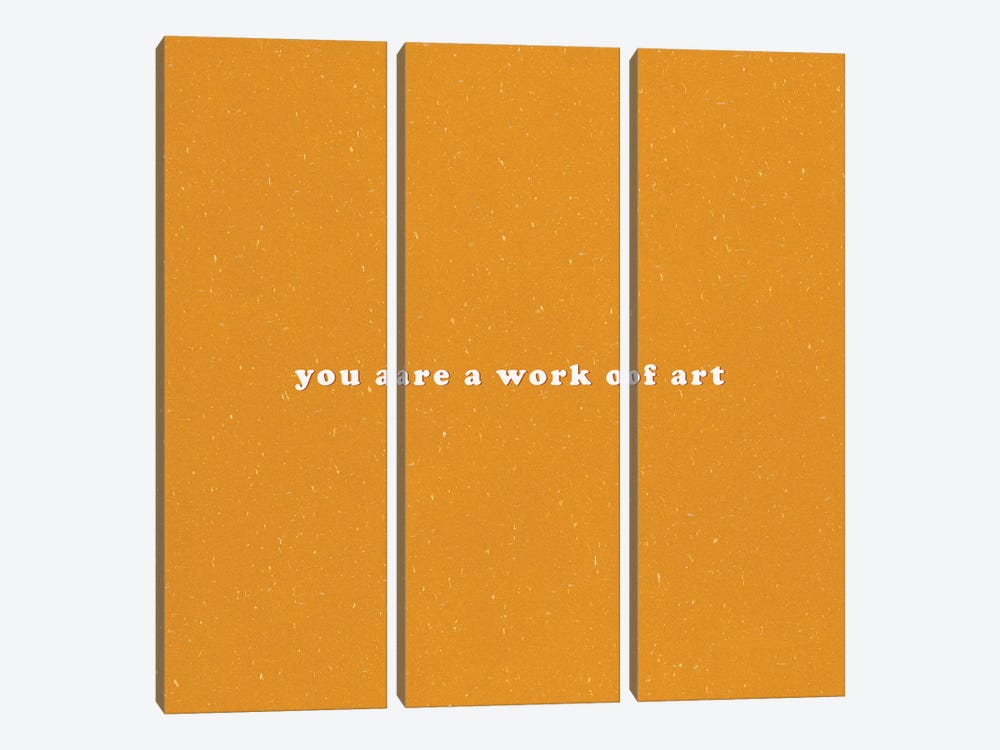 You Are A Work Of Art by Galaxy Eyes 3-piece Canvas Wall Art