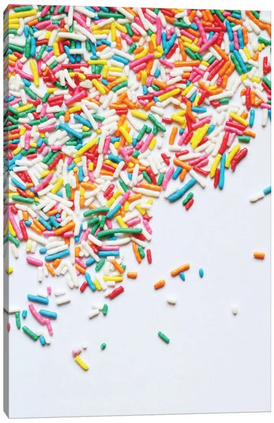 Sprinkles I Canvas Art Print - Psychedelic Coral