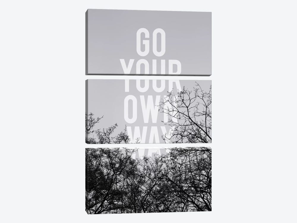 Go Your Own Way by Galaxy Eyes 3-piece Canvas Print