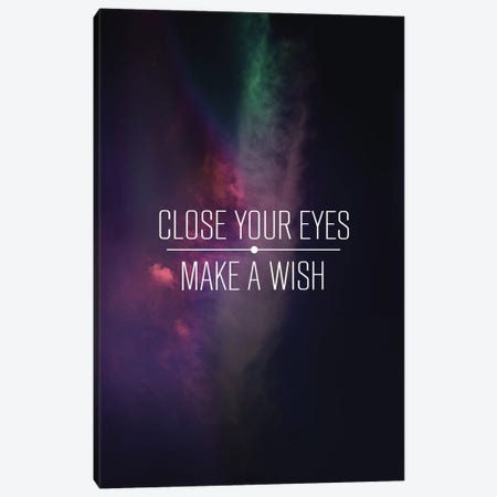 Make A Wish Canvas Print #GES38} by Galaxy Eyes Canvas Art Print