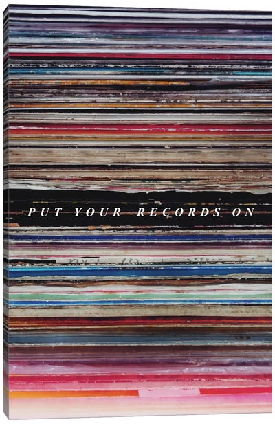 Record Son Canvas Art Print - Vinyl Records