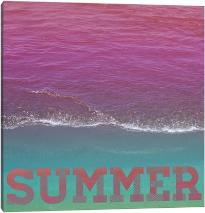 Summer Canvas Art Print - Sandy Beach Art