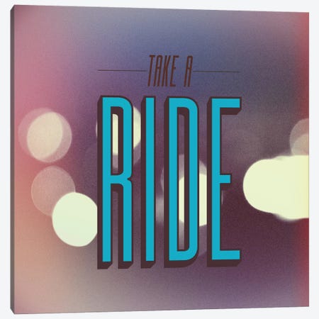 Take A Ride Canvas Print #GES46} by Galaxy Eyes Art Print